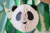 бумажный шар «панда»