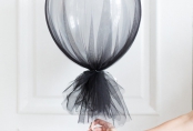 шарик с фатиновым декором «паутинка»